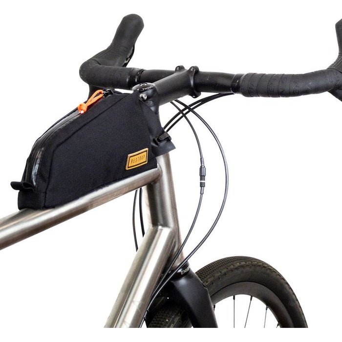 Restrap Bolt-On Top Tube Stem Bag Black Bicycle Top Tube Bags