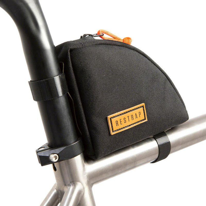 Restrap Rear Top Tube/Seatpost Bag Black Bicycle Top Tube Bags