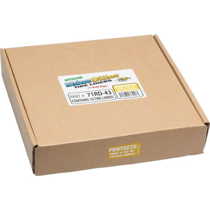 Rhinodillos Packaged in Bulk Box of 10 Bicycle Liners