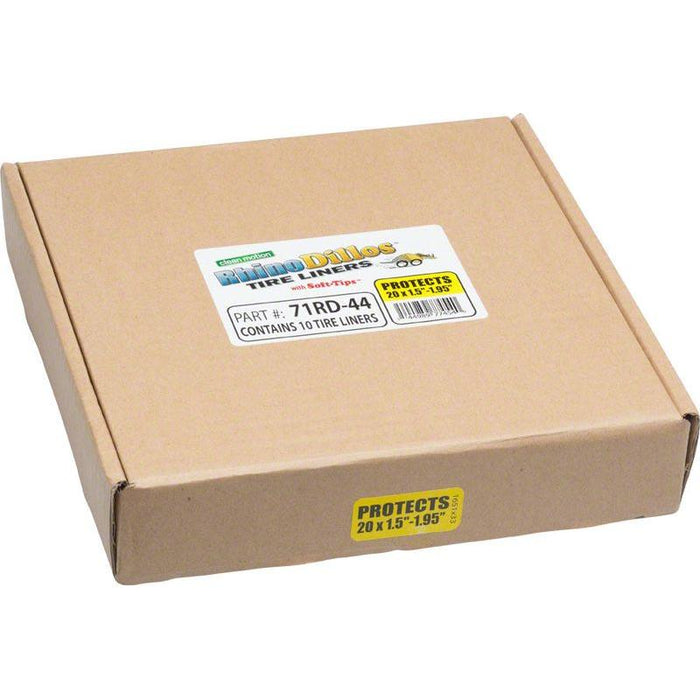 Rhinodillos Packaged in Bulk Box of 10 Bicycle Liners
