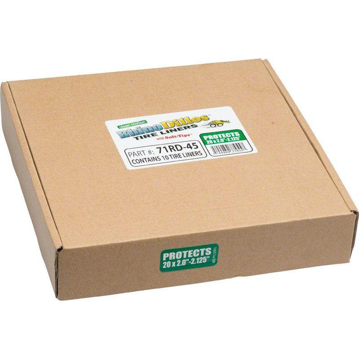 Rhinodillos Packaged in Bulk Box of 10 Bicycle Liners