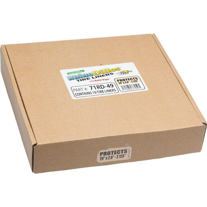 Rhinodillos Packaged in Bulk Box of 10 Bicycle Liners