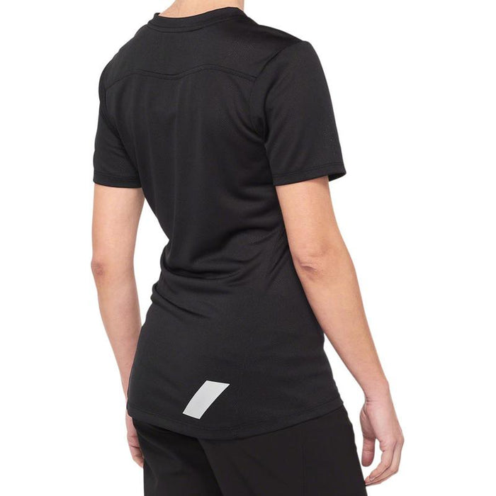 100% Ridecamp Jersey - Black/Gray Women's Short Sleeve Small