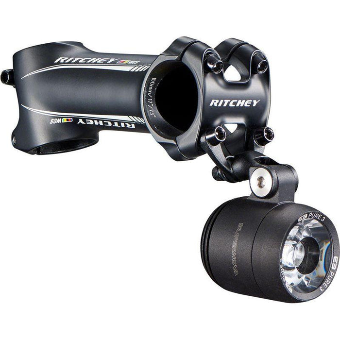 Ritchey Universal Stem Face Plate Accessory Mount: Supernova Black Bicycle Direct Mount Stems