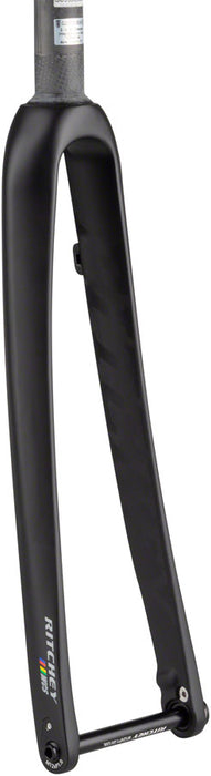 Ritchey WCS Carbon Road Disc Fork - 1-1/8 46mm Rake Flat Mount 12mm Thru x 100mm Black