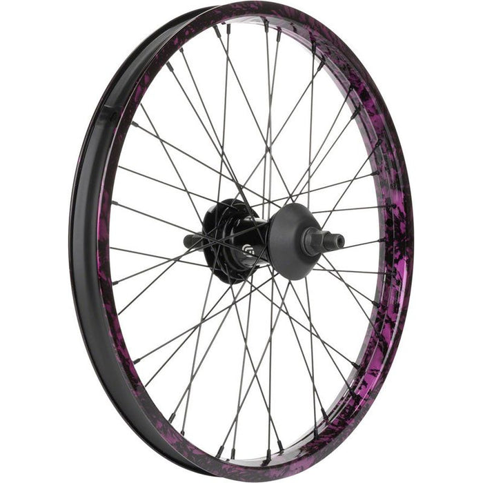 Salt Everest Rear Wheel - 20 Black/Purple Splatter Freecoaster LHD
