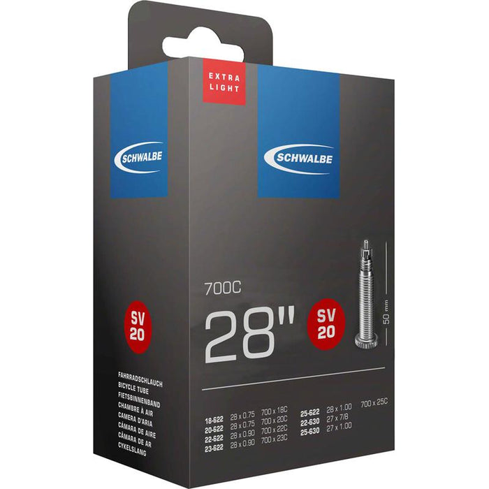 Schwalbe Extra Light Tube - 700 x 18 - 25mm 50mm Presta Valve