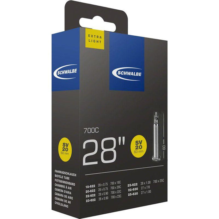 Schwalbe Extra Light Tube - 700 x 18 - 25mm 60mm Presta Valve
