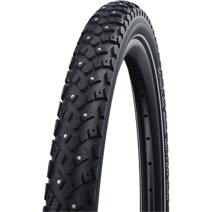Schwalbe Winter Tire - 700b x 38 / 28 x 1-1/2 Clincher Wire Black K-Guard Winter 116 Studs
