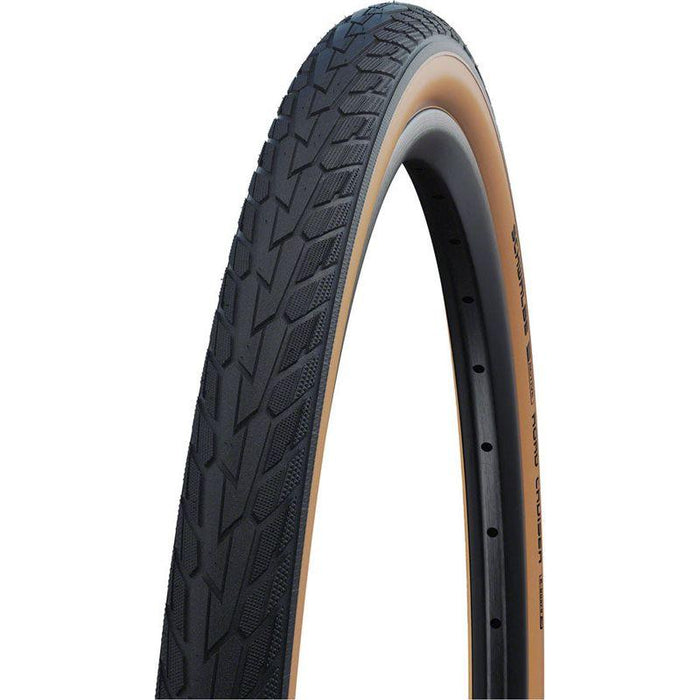 Schwalbe Road Cruiser Tire - 26 x 1.75 Clincher Wire Gumwall/Black K-Guard Green