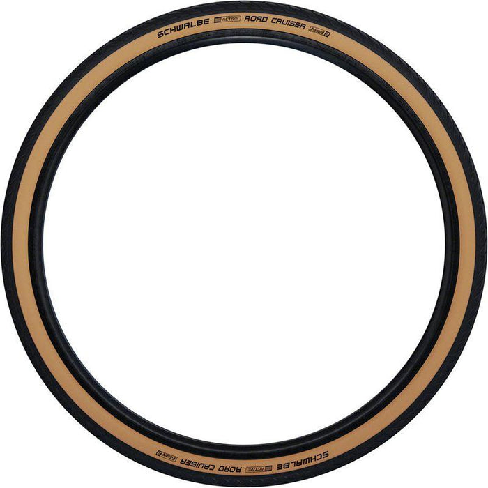 Schwalbe Road Cruiser Tire - 26 x 1.75 Clincher Wire Gumwall/Black K-Guard Green