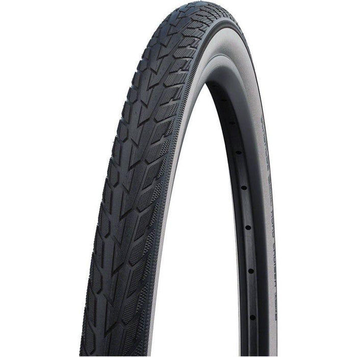 Schwalbe Road Cruiser Tire - 26 x 1.75 Clincher Wire White/Black K-Guard Green