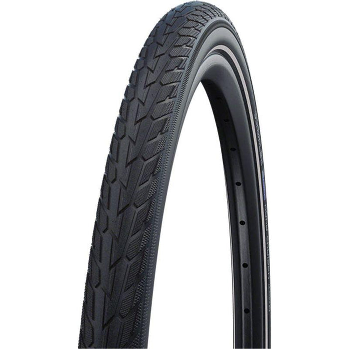 Schwalbe Road Cruiser Tire - 700 x 45 Clincher Wire Black K-Guard Green