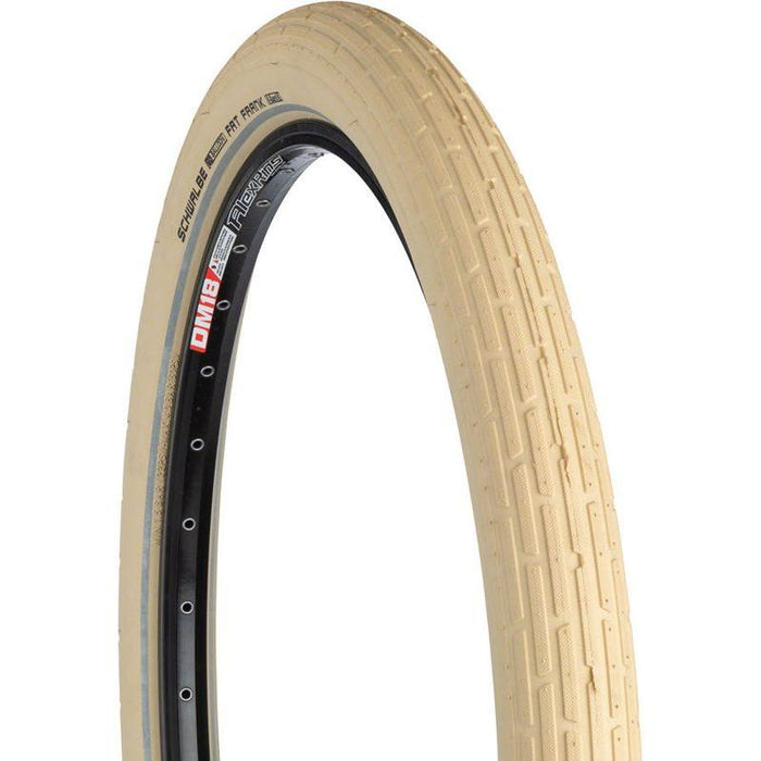 Schwalbe Fat Frank Tire - 26 x 2.35 Clincher Wire Creme/Reflective Active Line