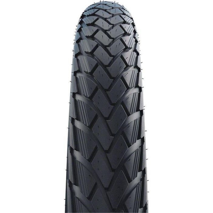 Schwalbe Green Marathon Tire - 16 x 1.35 Clincher Wire Black/Reflective Performance Line GreenGuard TwinSkin Addix