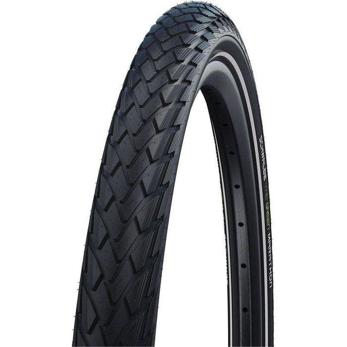 Schwalbe Green Marathon Tire - 20 x 1.50 Clincher Wire Black/Reflective Performance Line GreenGuard TwinSkin Addix