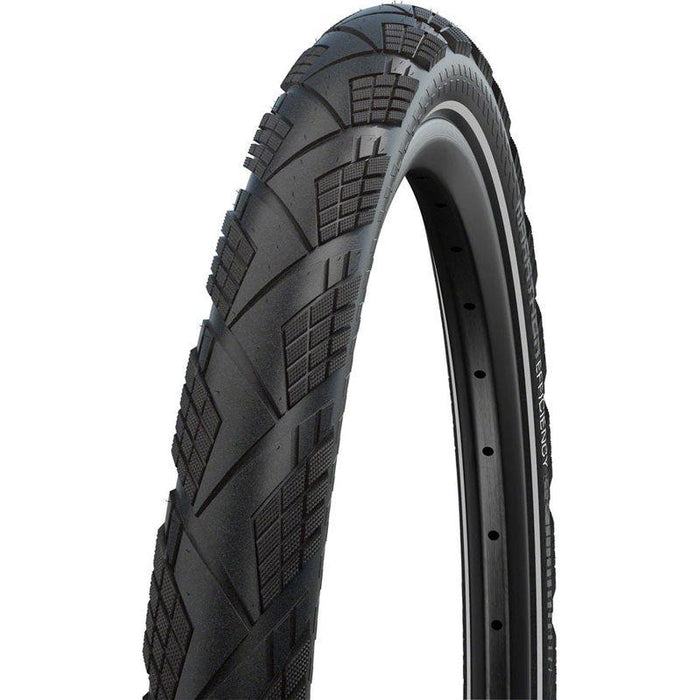 Schwalbe Marathon Efficiency Tire - 700 x 38 Clincher Folding Black/Reflective Evolution Line Super Race Addix Race E-50