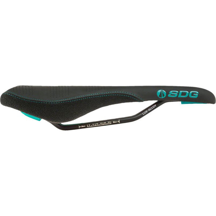 SDG Radar Saddle - Lux-Alloy Black/Turquoise