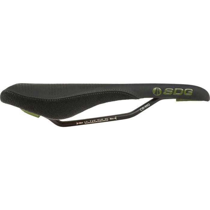 SDG Radar Saddle - Chromoly Black/Olive Green