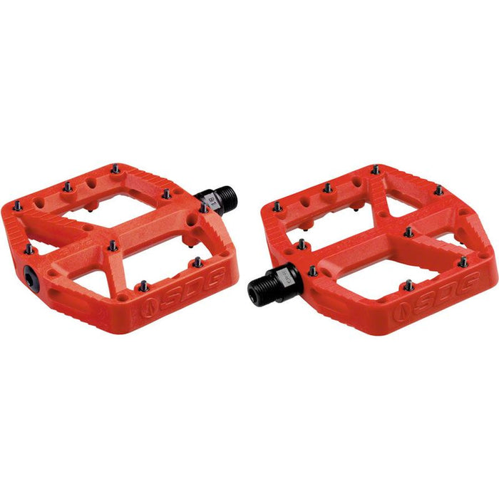 SDG Comp Pedals - Platform Composite 9/16 Red