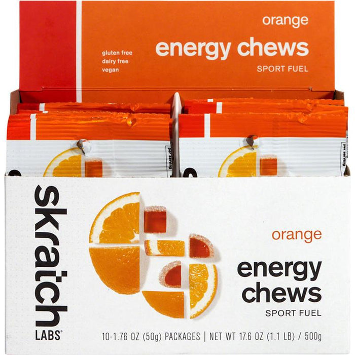 Skratch Labs Energy Chews Sport Fuel - Orange Box of 10