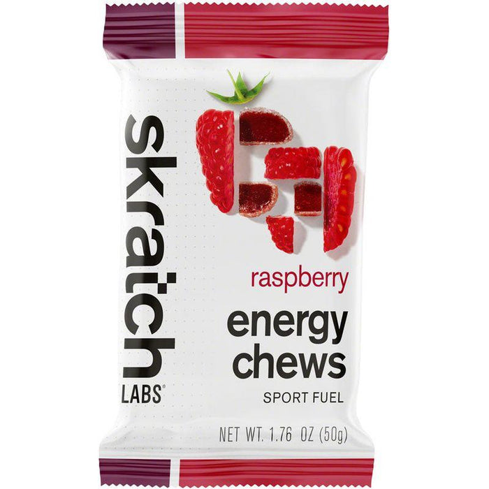 Skratch Labs Energy Chews Sport Fuel - Raspberry Box of 10