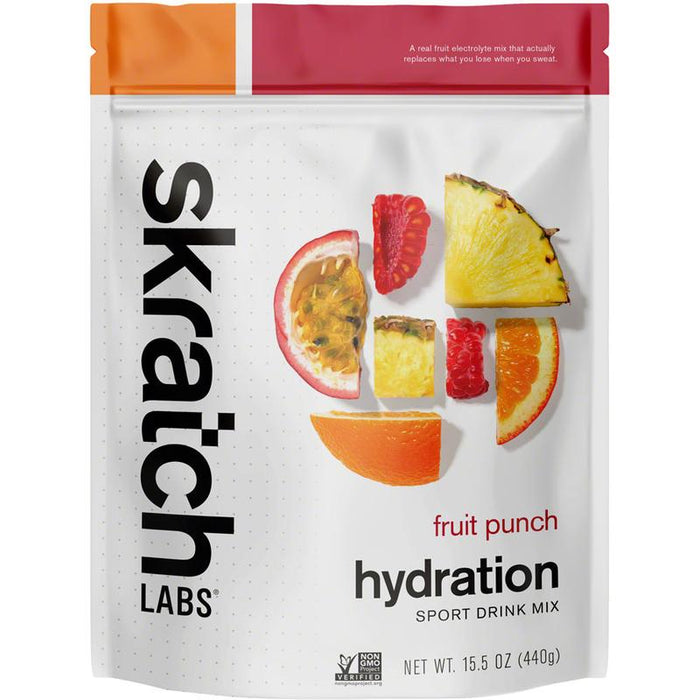 Skratch Labs Hydration Sport Drink Mix - Fruit Punch 20-Serving Resealable Pouch