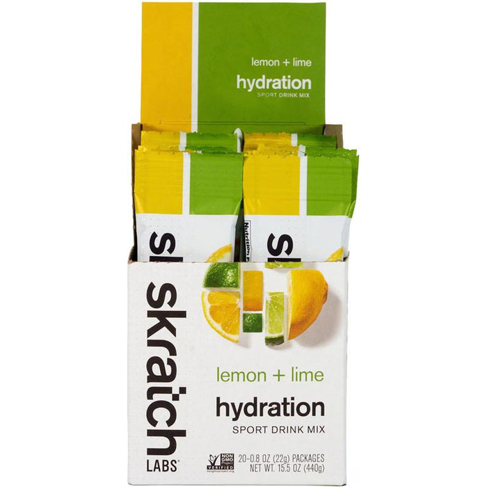 Skratch Labs Hydration Sport Drink Mix - Lemon Lime Box of 20