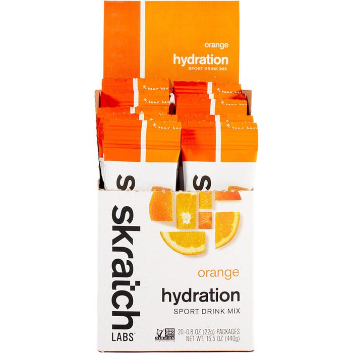 Skratch Labs Hydration Sport Drink Mix - Orange Box of 20