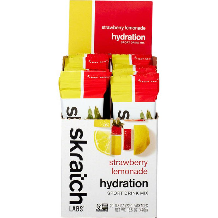 Skratch Labs Hydration Sport Drink Mix - Strawberry Lemonade Box of 20