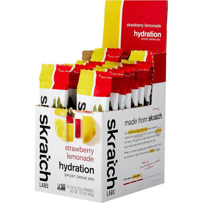 Skratch Labs Hydration Sport Drink Mix - Strawberry Lemonade Box of 20