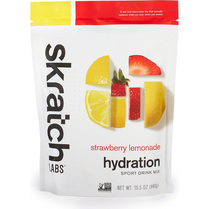 Skratch Labs Hydration Sport Drink Mix - Strawberry Lemonade 20 -Serving Resealable Pouch