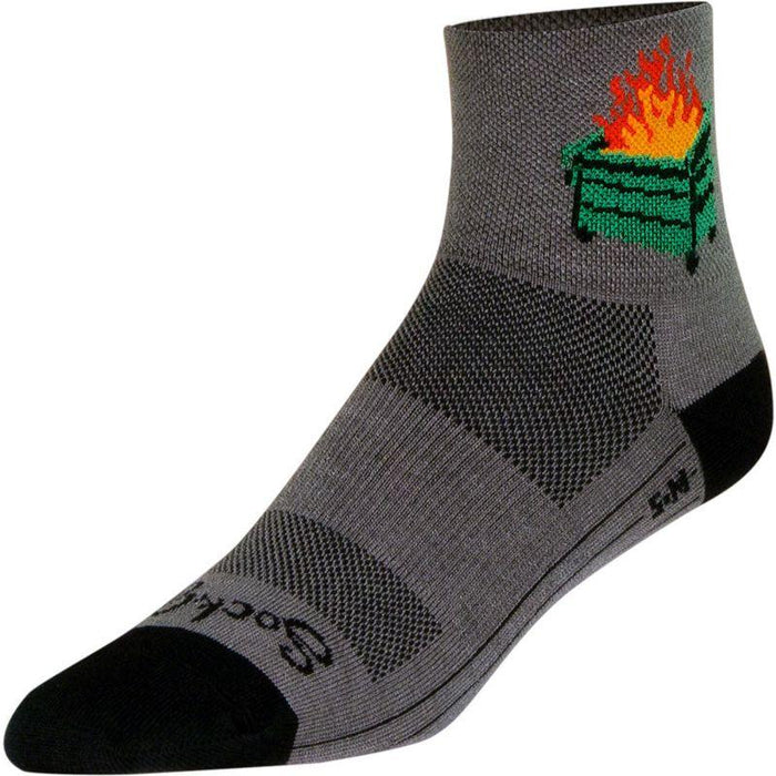 SockGuy 2020 Classic Socks - 3 Gray/Black Large/X-Large