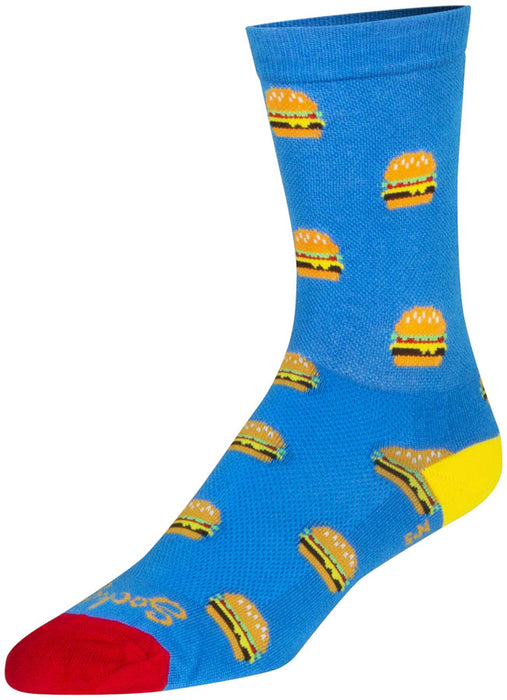 SockGuy Crew Burgers Socks Bicycle Socks