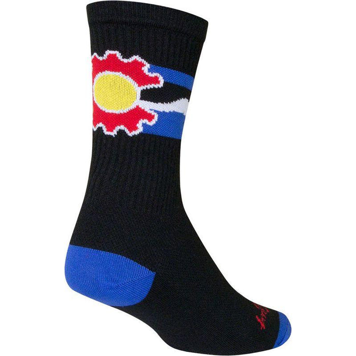 SockGuy Crew Cogorado Socks - 6 Black Small/Medium