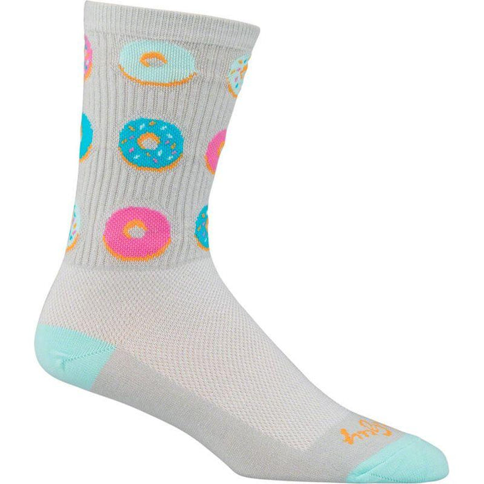 SockGuy Crew Glazed Socks - 5 Gray Large/X-Large