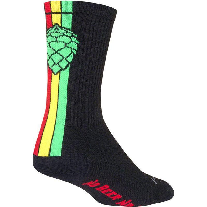 SockGuy Crew Hoppyness Socks - 6 Black Large/X-Large
