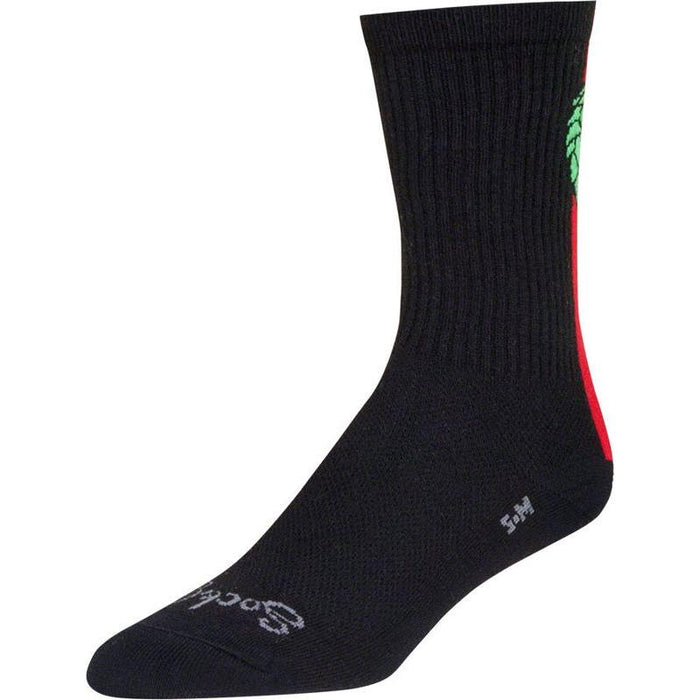 SockGuy Crew Hoppyness Socks - 6 Black Large/X-Large