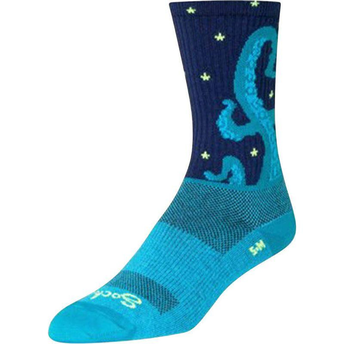 SockGuy Crew Kraken Socks - 6 Blue Large/X-Large