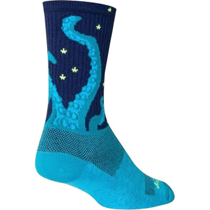 SockGuy Crew Kraken Socks - 6 Blue Large/X-Large