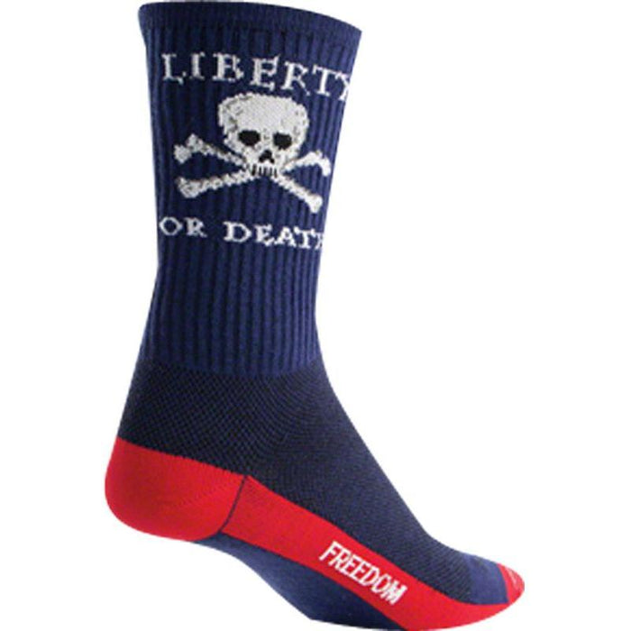 SockGuy Crew Liberty or Death Socks - 6 Blue Large/X-Large