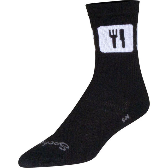 SockGuy Crew Repeats Socks - 6 Black Small/Medium
