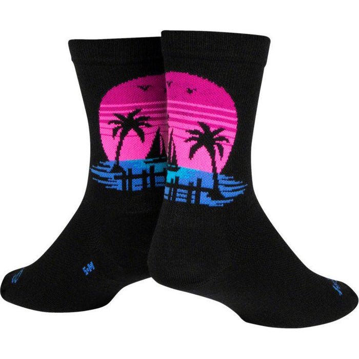 SockGuy Sunset Crew Sock - 6 Small/Medium