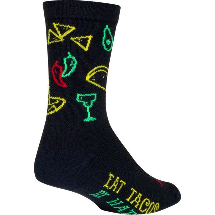 SockGuy Taco Life Crew Sock - 6 Small/Medium