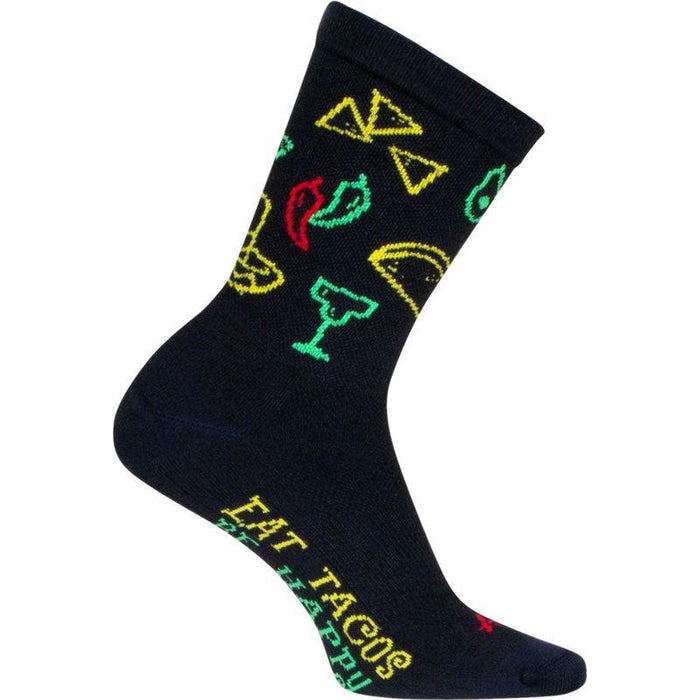 SockGuy Taco Life Crew Sock - 6 Small/Medium