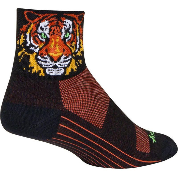SockGuy Classic Easy Tiger Socks - 3 Large/X-Large