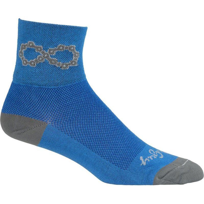 SockGuy Classic Infinite Socks - 3 Blue Small/Medium