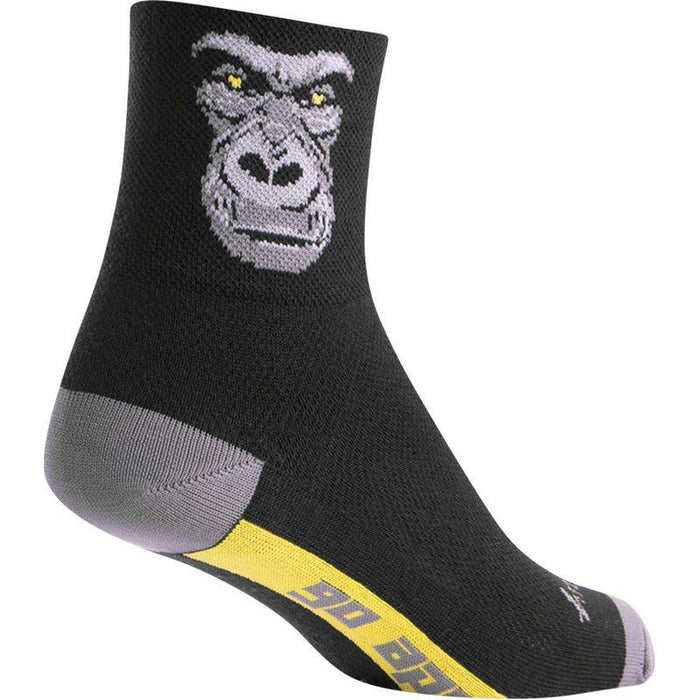 SockGuy Classic Silverback Socks - 3 Black/Gray Small/Medium
