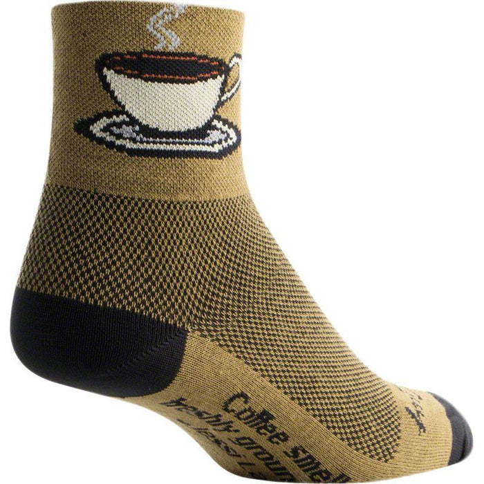 SockGuy Classic Coffee Socks - 3 Brown Small/Medium