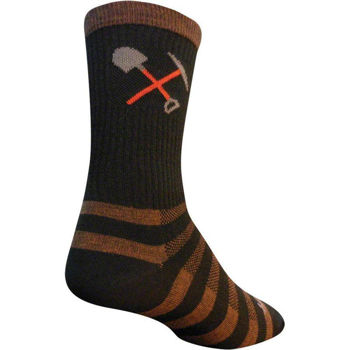 SockGuy Trail Maintenance Wool Socks - 6 Black Small/Medium